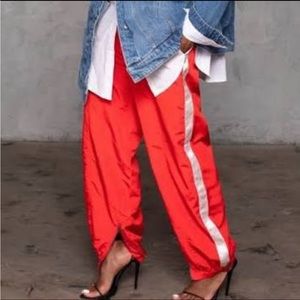 Red Kahlana Barfield x Target Track Pants Large NWT